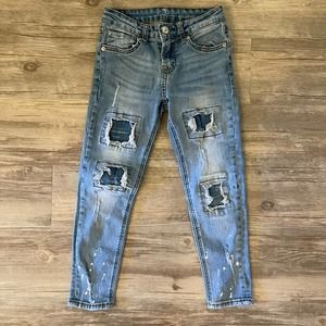 7 for all mankind jeans girls size 8 distressed